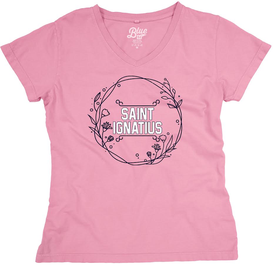 Blue84 Pink Women's V-Neck Tee