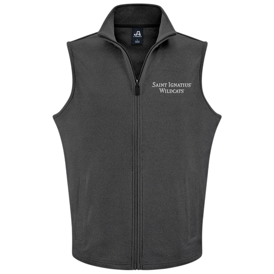 J. America Men's Black Element Full Zip Vest