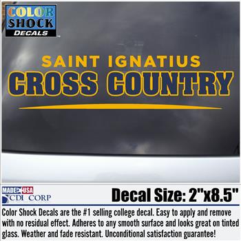 Saint Ignatius Cross Country Decal