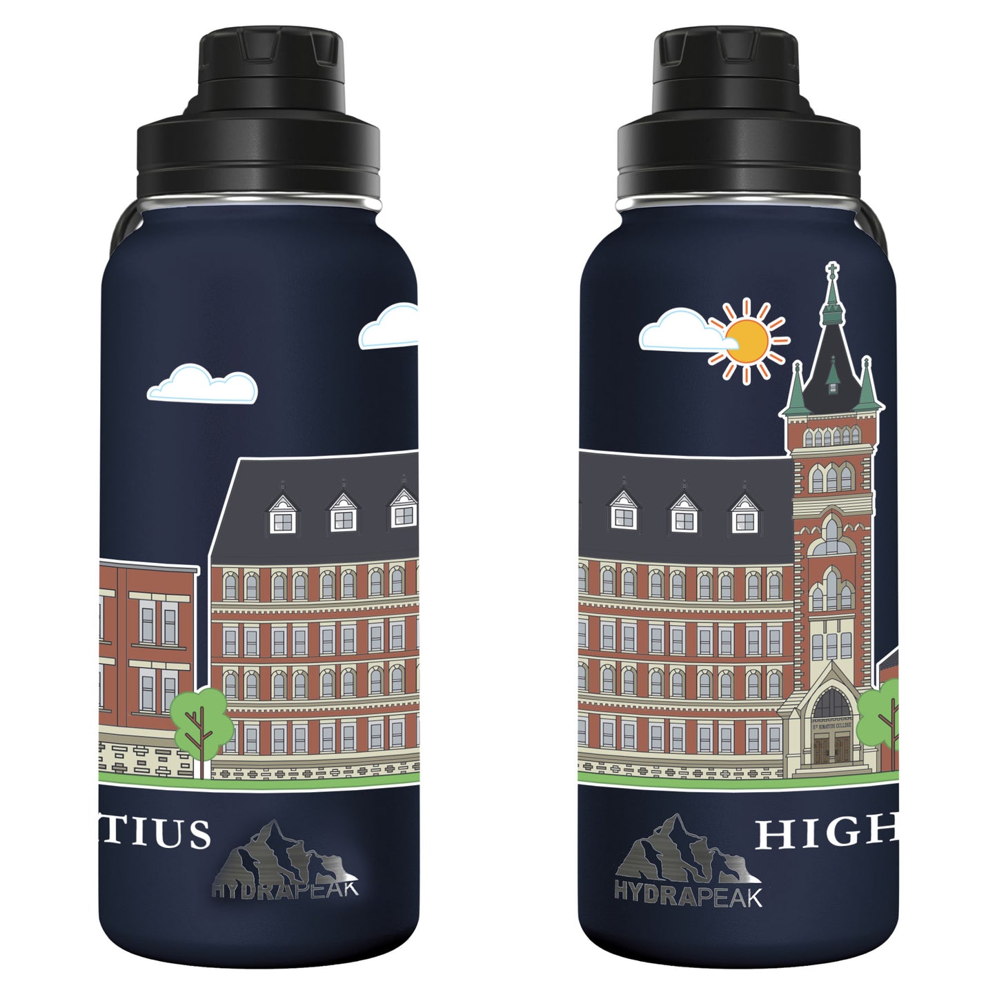 Hydrapeak Navy 32oz Water Bottle