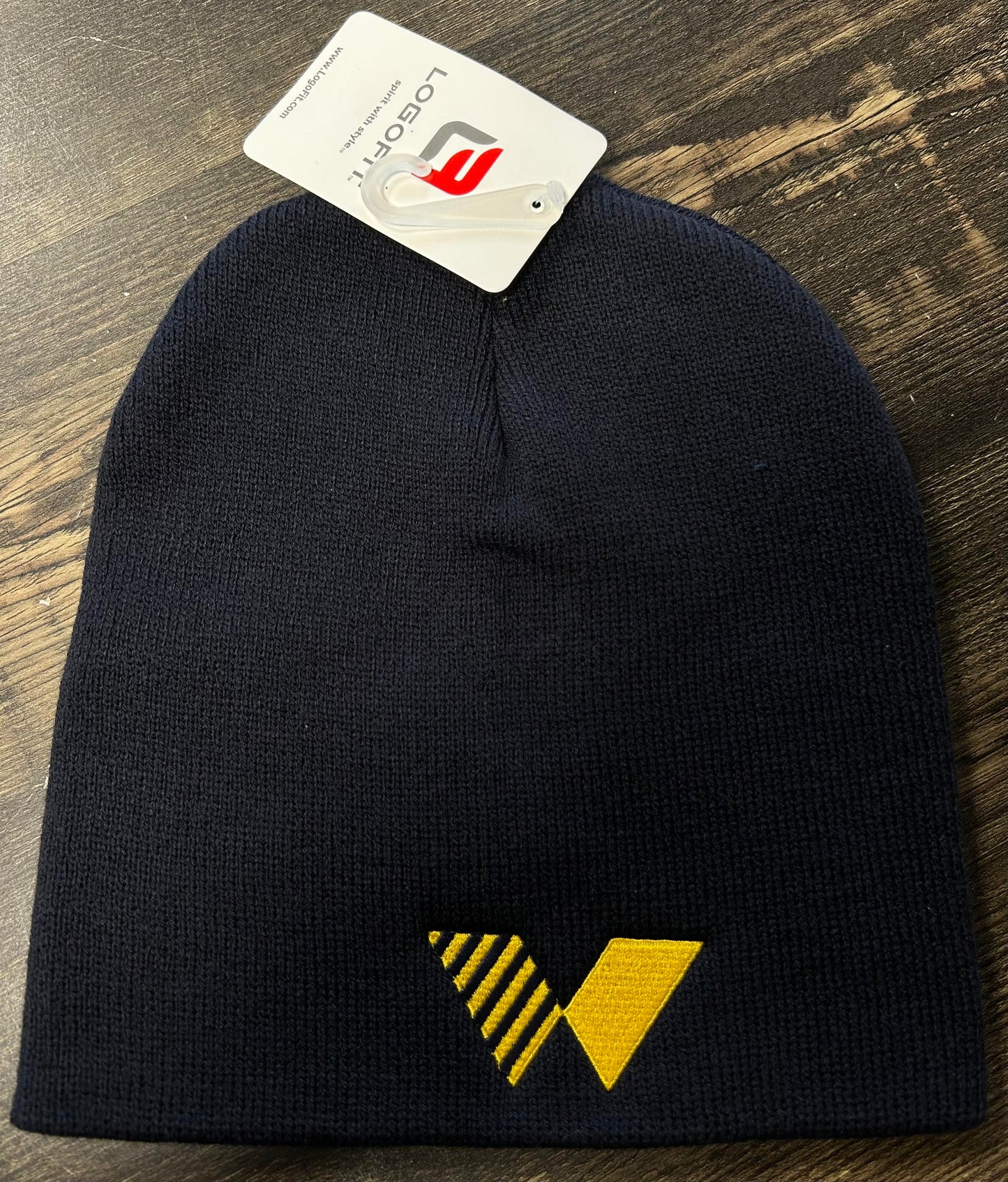 Logo Fit Navy Welsh Academy Beanie