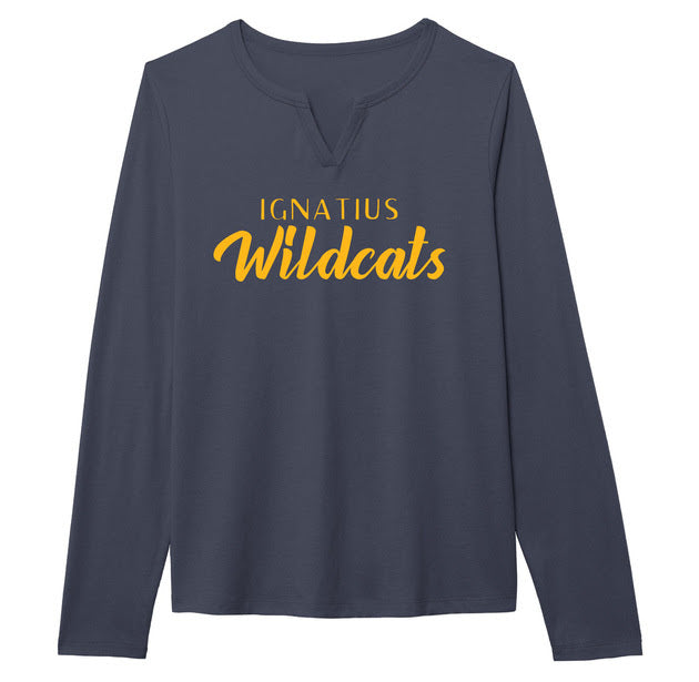 Ouray Womens Notch Neck Long Sleeve
