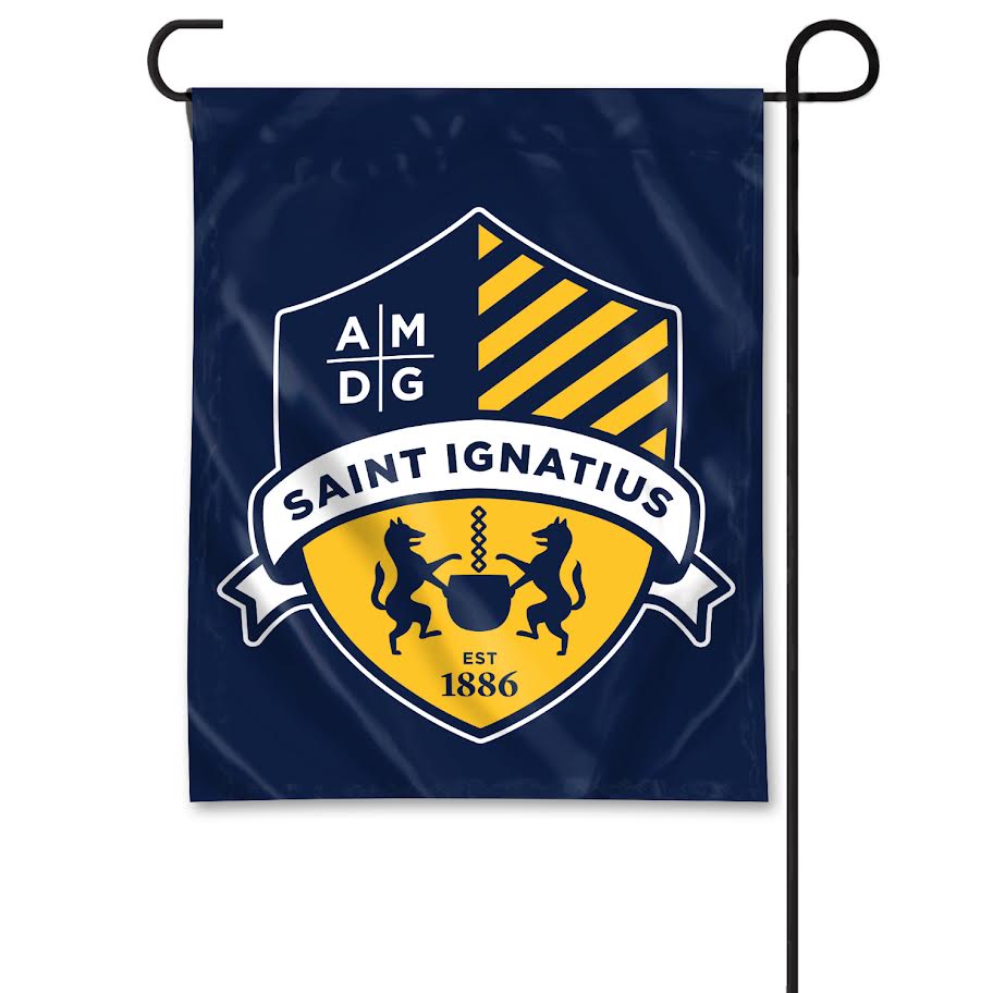 Navy Shield Garden Flag
