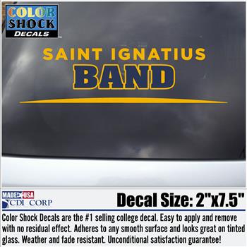Saint Ignatius Band Decal