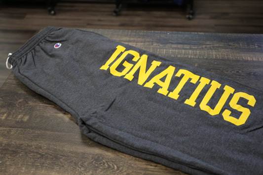 Champion Grey Open Bottom Sweatpants