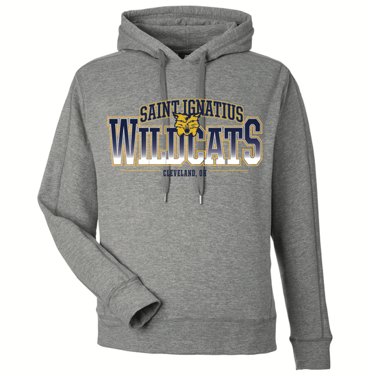 J. America Grey Electric Fleece Hoodie
