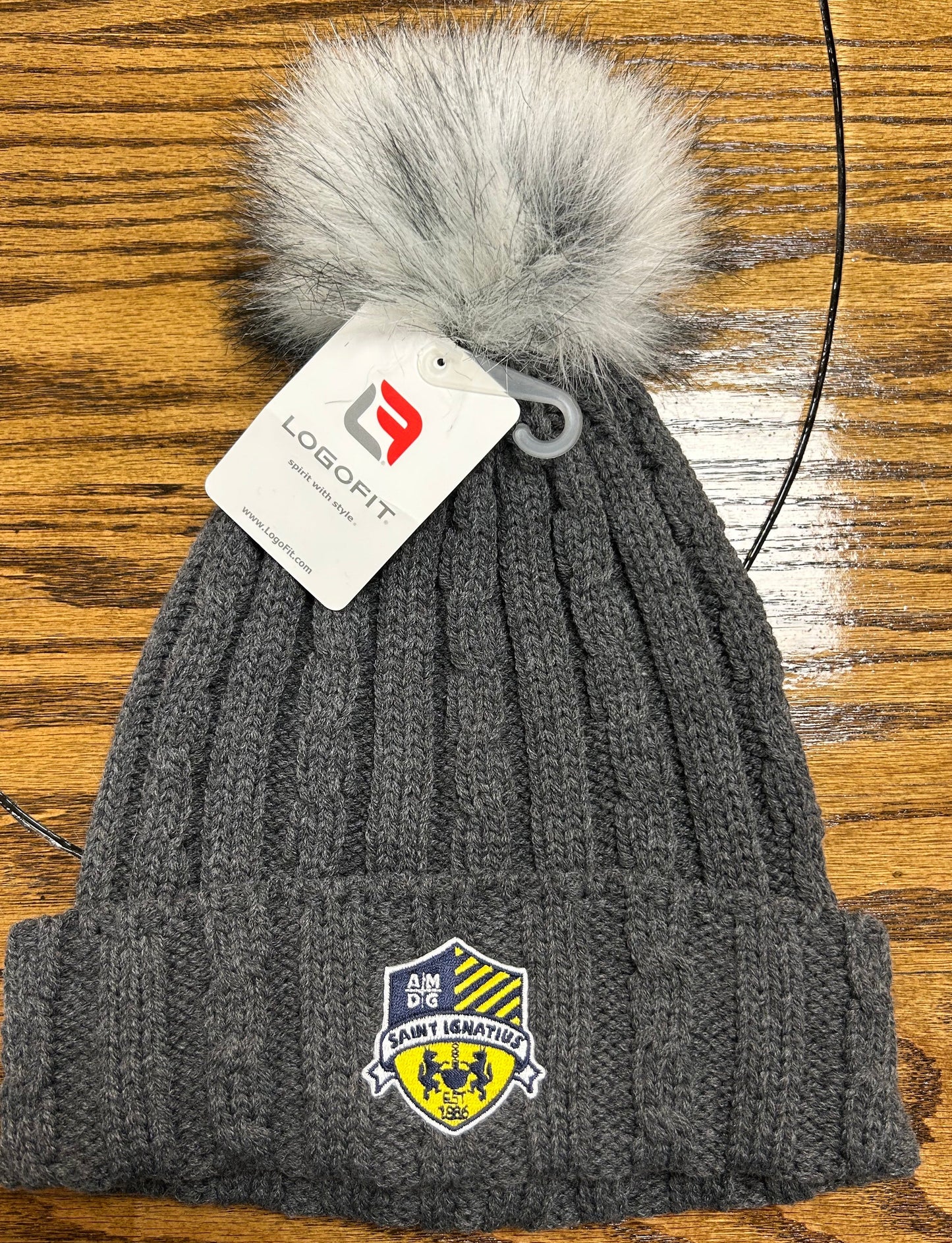 LogoFit Dark Grey Women's Knit Hat