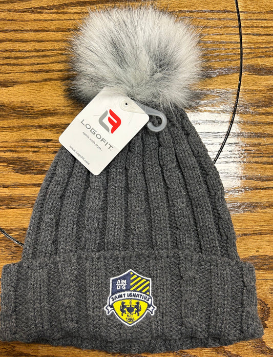 LogoFit Dark Grey Women's Knit Hat