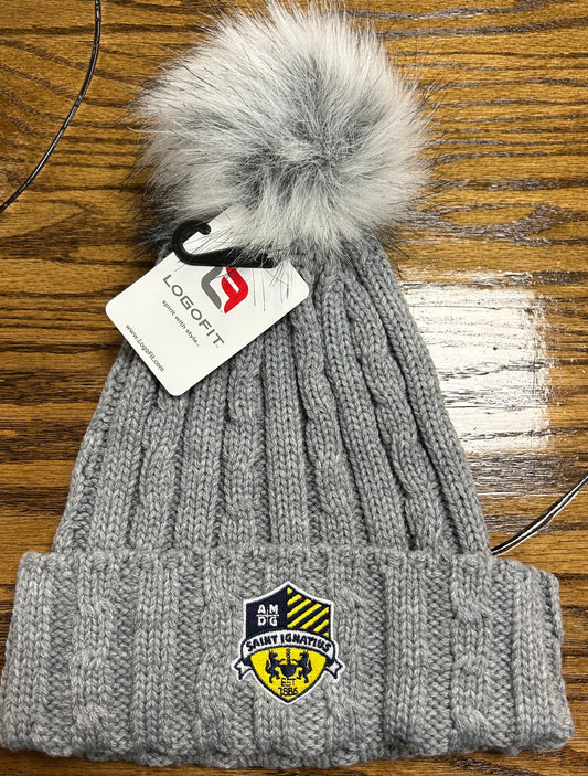 LogoFit Grey Women's Knit Hat