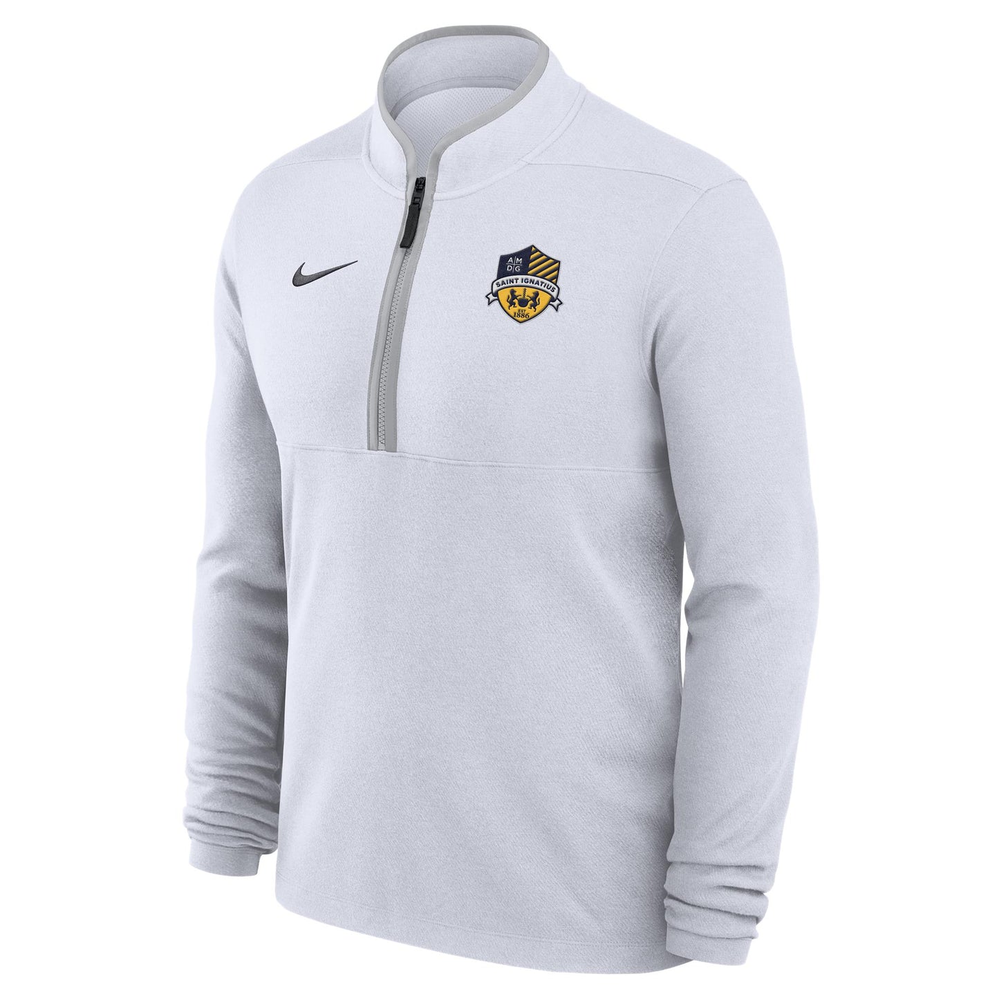 Nike White Dri-Fit Victory Quarter Zip