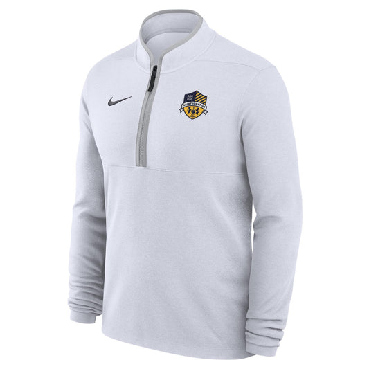 Nike White Dri-Fit Victory Quarter Zip