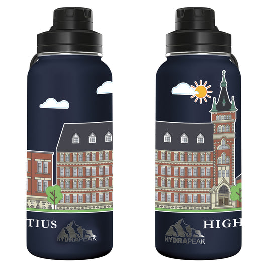 Hydrapeak Navy 32oz Water Bottle