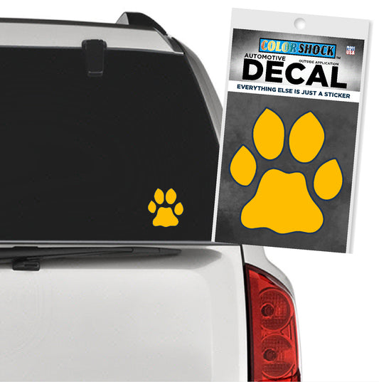 CDI Gold Paw Decal