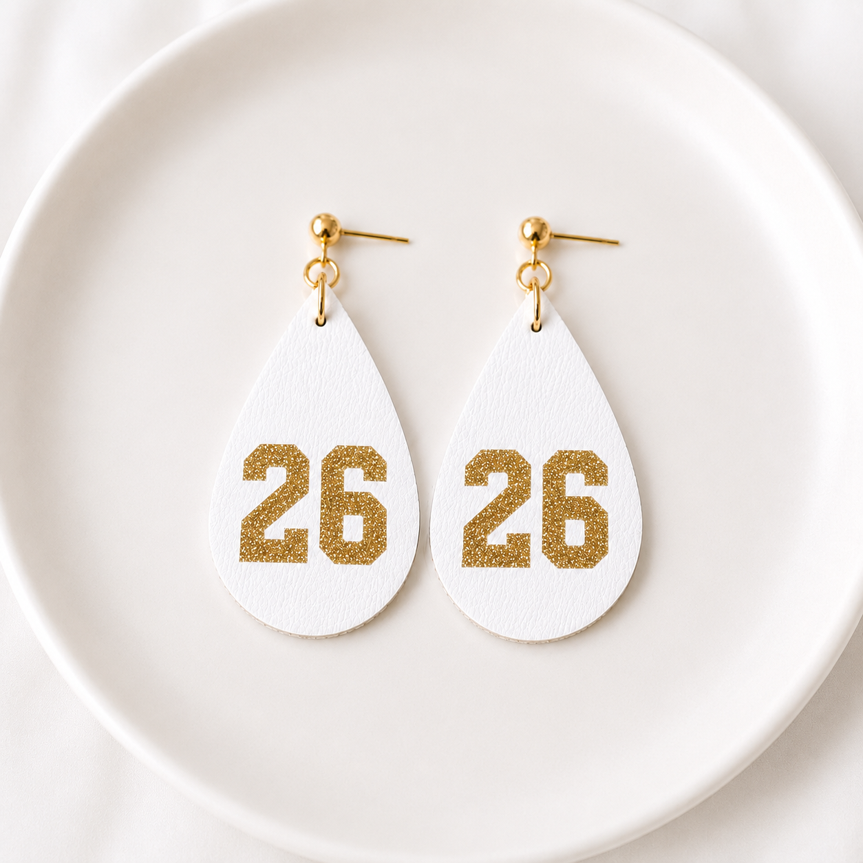 Number Dangle Earrings