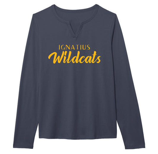 Ouray Womens Notch Neck Long Sleeve